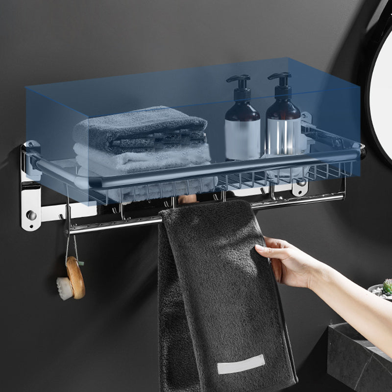 Minimalistic Bathroom Accessory Kit Paper Holder Towel Bar Stainless Steel Bathroom Set Clearhalo 'Bathroom Hardware Sets' 'Bathroom Hardware' 'Bathroom Remodel & Bathroom Fixtures' 'bathroom_hardware_sets' 'Home Improvement' 'home_improvement' 'home_improvement_bathroom_hardware_sets' 7413262