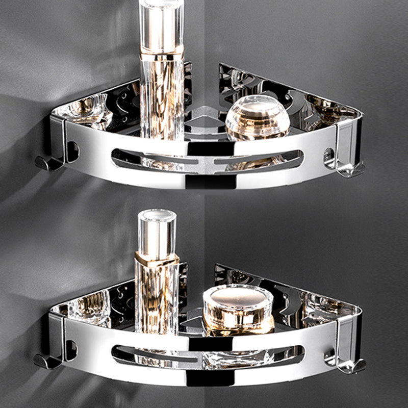 Minimalistic Bathroom Accessory Kit Paper Holder Towel Bar Stainless Steel Bathroom Set Double Layer Triangle Bath Shelves Clearhalo 'Bathroom Hardware Sets' 'Bathroom Hardware' 'Bathroom Remodel & Bathroom Fixtures' 'bathroom_hardware_sets' 'Home Improvement' 'home_improvement' 'home_improvement_bathroom_hardware_sets' 7413274