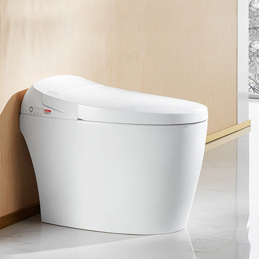 Antimicrobial Floor Mount Bidet Elongated All-In-One Toilet Seat Bidet with Heated Seat Clearhalo 'Bathroom Remodel & Bathroom Fixtures' 'Bidets' 'Home Improvement' 'home_improvement' 'home_improvement_bidets' 'Toilets & Bidets' 7413381