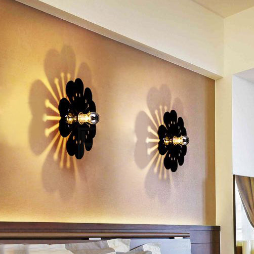 1 Head Plum Blossom Wall Light Modern Acrylic Sconce Lamp for Girls Bedroom Kindergarten Clearhalo 'Wall Lamps & Sconces' 'Wall Lights' Lighting' 74141