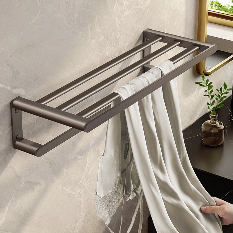 Contemporary Bathroom Accessory As Individual Or As a Set in Grey Clearhalo 'Bathroom Hardware Sets' 'Bathroom Hardware' 'Bathroom Remodel & Bathroom Fixtures' 'bathroom_hardware_sets' 'Home Improvement' 'home_improvement' 'home_improvement_bathroom_hardware_sets' 7415286