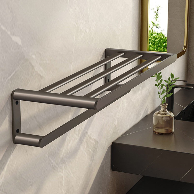 Contemporary Bathroom Accessory As Individual Or As a Set in Grey Clearhalo 'Bathroom Hardware Sets' 'Bathroom Hardware' 'Bathroom Remodel & Bathroom Fixtures' 'bathroom_hardware_sets' 'Home Improvement' 'home_improvement' 'home_improvement_bathroom_hardware_sets' 7415292