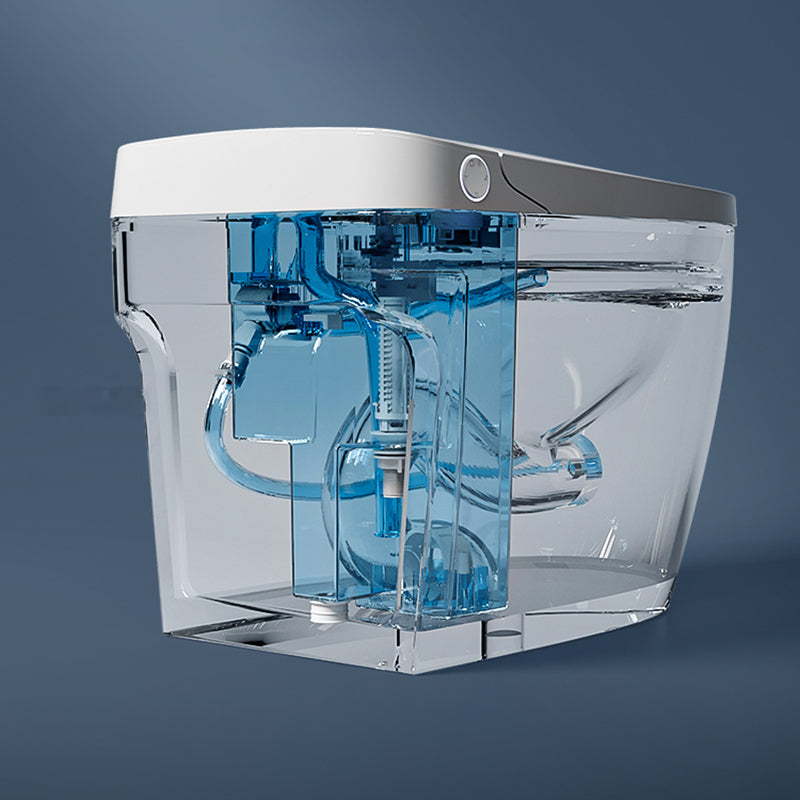 Modern Toilet Bowl Floor Mounted Siphon Jet All-in-one Toilet Porcelain Clearhalo 'Bathroom Remodel & Bathroom Fixtures' 'Bidets' 'Home Improvement' 'home_improvement' 'home_improvement_bidets' 'Toilets & Bidets' 7416762