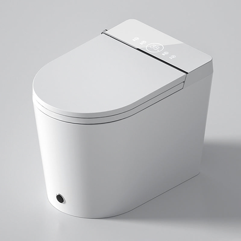 White Floor Mount Bidet Elongated Modern Vitreous China Bidets Clearhalo 'Bathroom Remodel & Bathroom Fixtures' 'Bidets' 'Home Improvement' 'home_improvement' 'home_improvement_bidets' 'Toilets & Bidets' 7416782