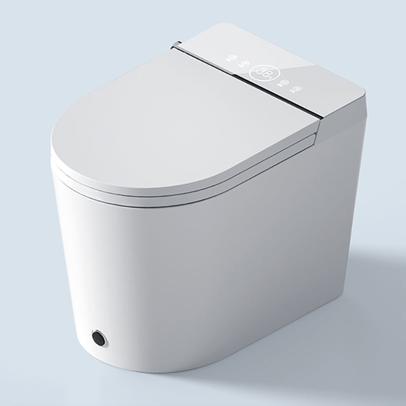 White Floor Mount Bidet Elongated Modern Vitreous China Bidets Clearhalo 'Bathroom Remodel & Bathroom Fixtures' 'Bidets' 'Home Improvement' 'home_improvement' 'home_improvement_bidets' 'Toilets & Bidets' 7416787