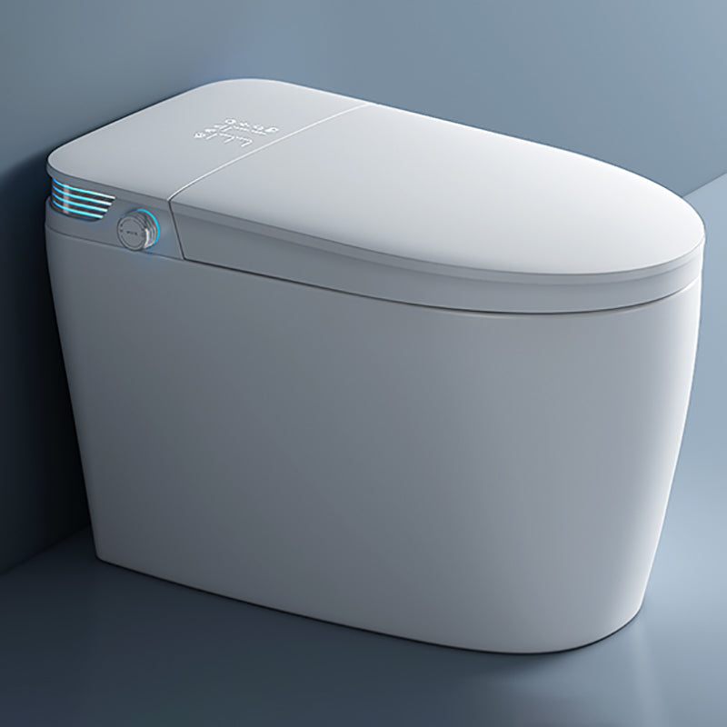 Elongated Floor Standing Bidet Heated Seat Floor Mount Bidet White Clearhalo 'Bathroom Remodel & Bathroom Fixtures' 'Bidets' 'Home Improvement' 'home_improvement' 'home_improvement_bidets' 'Toilets & Bidets' 7416791