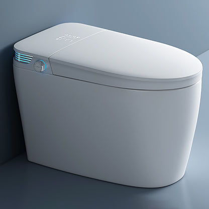 Elongated Floor Standing Bidet Heated Seat Floor Mount Bidet White Clearhalo 'Bathroom Remodel & Bathroom Fixtures' 'Bidets' 'Home Improvement' 'home_improvement' 'home_improvement_bidets' 'Toilets & Bidets' 7416791