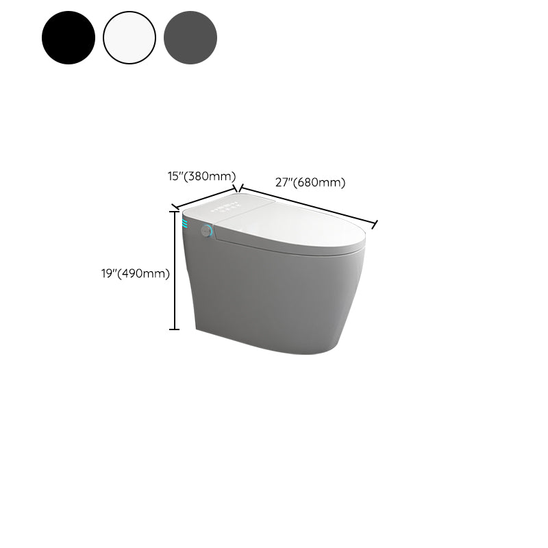 Stain Resistant Smart Toilet Deodorizing Elongated Floor Mount Bidet Clearhalo 'Bathroom Remodel & Bathroom Fixtures' 'Bidets' 'Home Improvement' 'home_improvement' 'home_improvement_bidets' 'Toilets & Bidets' 7416816