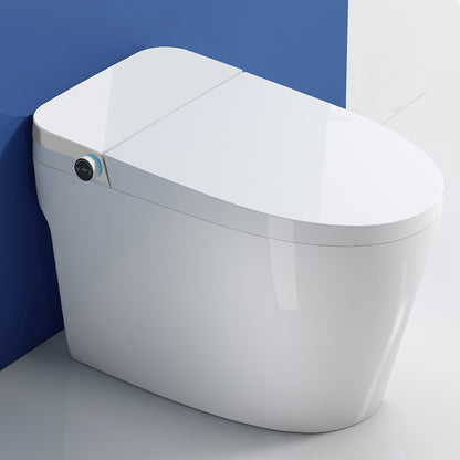 Round Smart Toilet Stain Resistant Floor Mount Bidet with Heated Seat White Clearhalo 'Bathroom Remodel & Bathroom Fixtures' 'Bidets' 'Home Improvement' 'home_improvement' 'home_improvement_bidets' 'Toilets & Bidets' 7416832