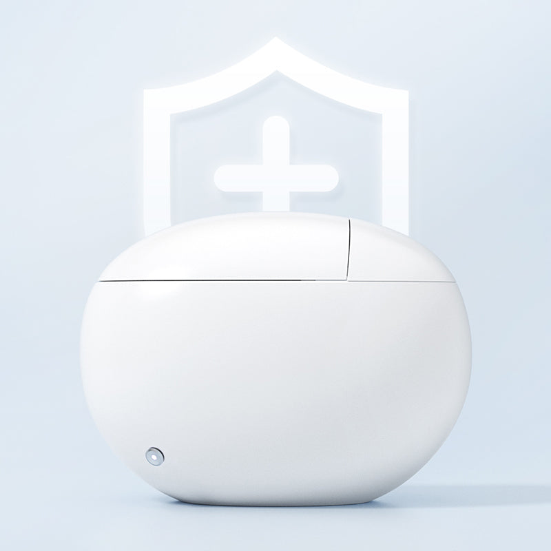 White Round Smart Toilet Stain Resistant Deodorizing Floor Mount Bidet Clearhalo 'Bathroom Remodel & Bathroom Fixtures' 'Bidets' 'Home Improvement' 'home_improvement' 'home_improvement_bidets' 'Toilets & Bidets' 7416860