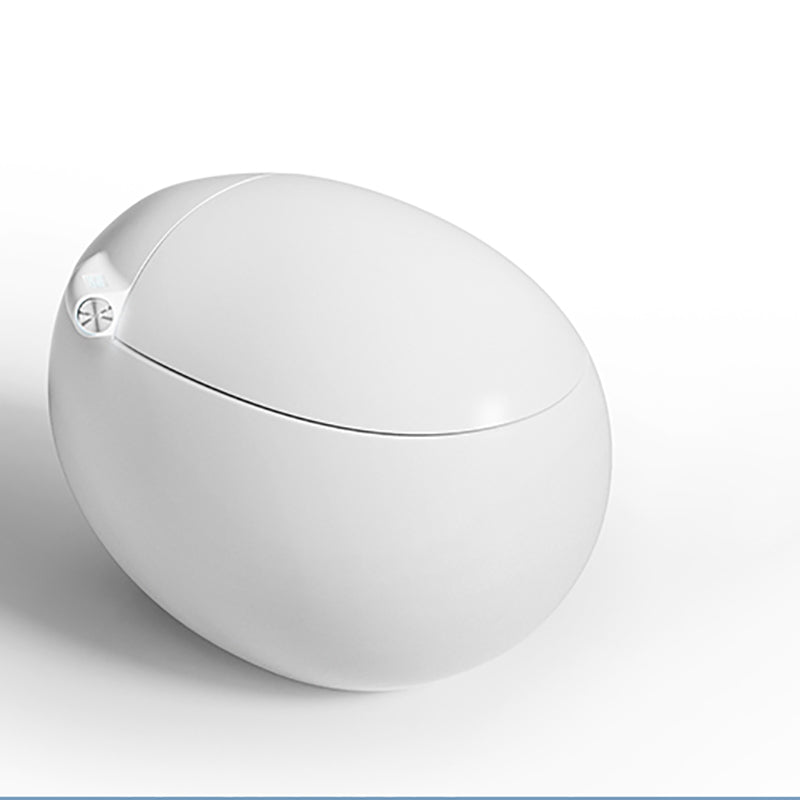 Heated Seat Smart Toilet Antimicrobial Foot Sensor Round Floor Mount Bidet No Clearhalo 'Bathroom Remodel & Bathroom Fixtures' 'Bidets' 'Home Improvement' 'home_improvement' 'home_improvement_bidets' 'Toilets & Bidets' 7416878