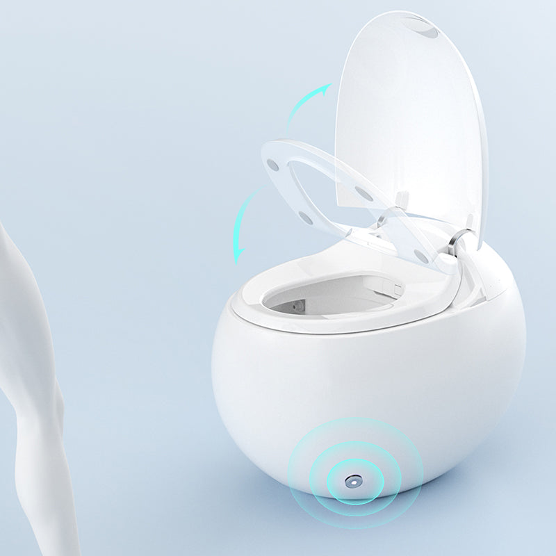 Heated Seat Smart Toilet Antimicrobial Foot Sensor Round Floor Mount Bidet Clearhalo 'Bathroom Remodel & Bathroom Fixtures' 'Bidets' 'Home Improvement' 'home_improvement' 'home_improvement_bidets' 'Toilets & Bidets' 7416885