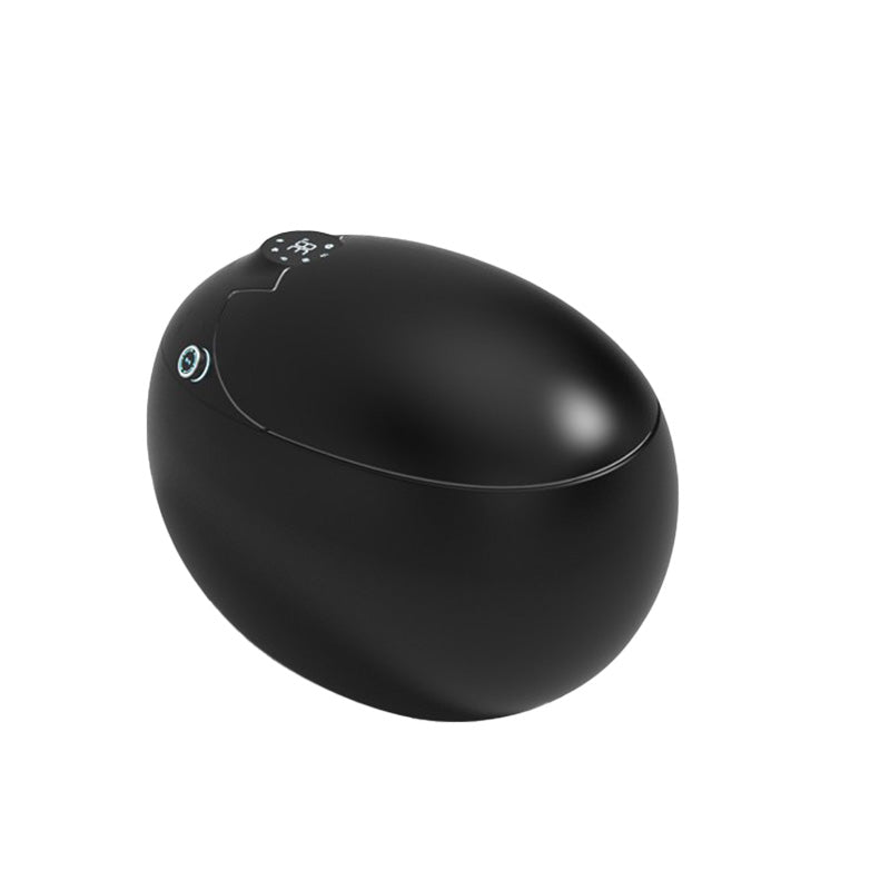 Round Dryer Floor Mount Bidet Antimicrobial Floor Standing Bidet Black Clearhalo 'Bathroom Remodel & Bathroom Fixtures' 'Bidets' 'Home Improvement' 'home_improvement' 'home_improvement_bidets' 'Toilets & Bidets' 7416915