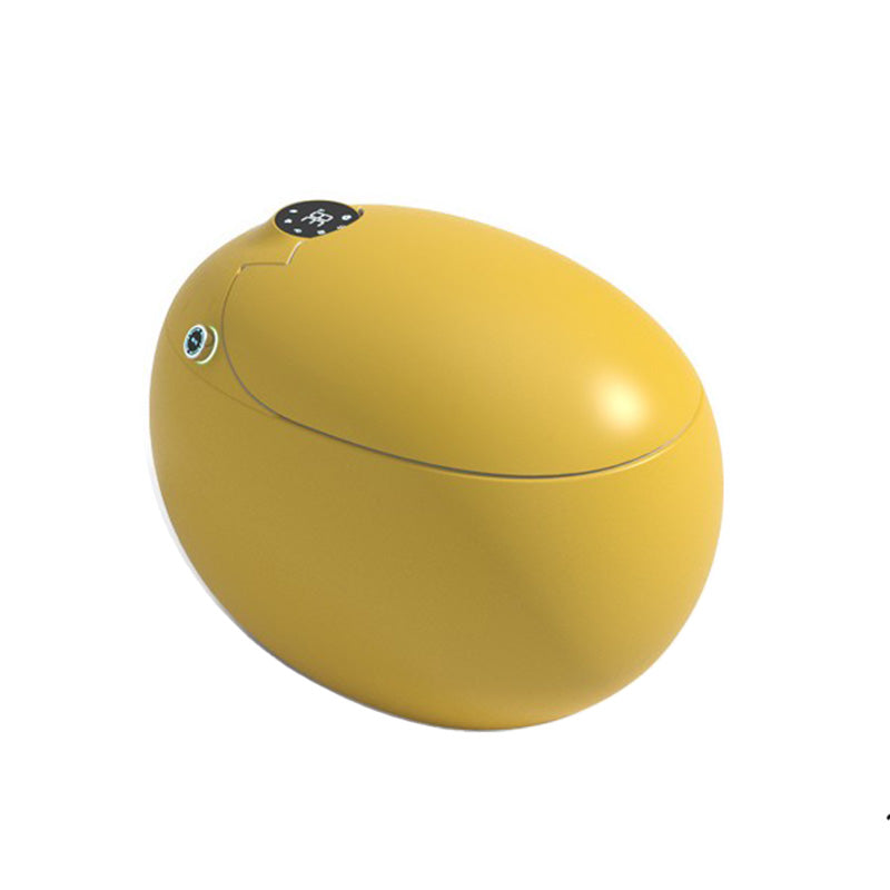 Round Dryer Floor Mount Bidet Antimicrobial Floor Standing Bidet Yellow Clearhalo 'Bathroom Remodel & Bathroom Fixtures' 'Bidets' 'Home Improvement' 'home_improvement' 'home_improvement_bidets' 'Toilets & Bidets' 7416919