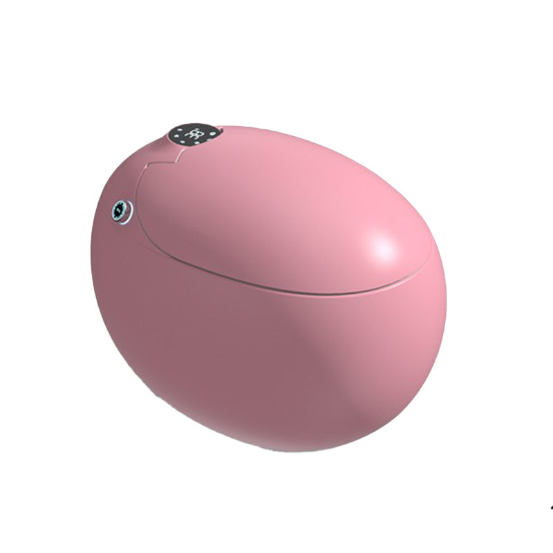 Round Dryer Floor Mount Bidet Antimicrobial Floor Standing Bidet Pink Clearhalo 'Bathroom Remodel & Bathroom Fixtures' 'Bidets' 'Home Improvement' 'home_improvement' 'home_improvement_bidets' 'Toilets & Bidets' 7416925