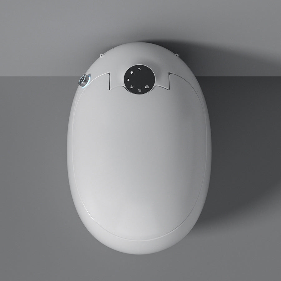 Floor Mount Bidet White Round Floor Standing Bidet with Heated Seat Clearhalo 'Bathroom Remodel & Bathroom Fixtures' 'Bidets' 'Home Improvement' 'home_improvement' 'home_improvement_bidets' 'Toilets & Bidets' 7416962