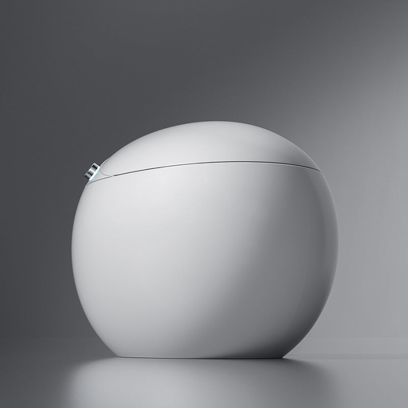 Floor Mount Bidet White Round Floor Standing Bidet with Heated Seat Clearhalo 'Bathroom Remodel & Bathroom Fixtures' 'Bidets' 'Home Improvement' 'home_improvement' 'home_improvement_bidets' 'Toilets & Bidets' 7416963