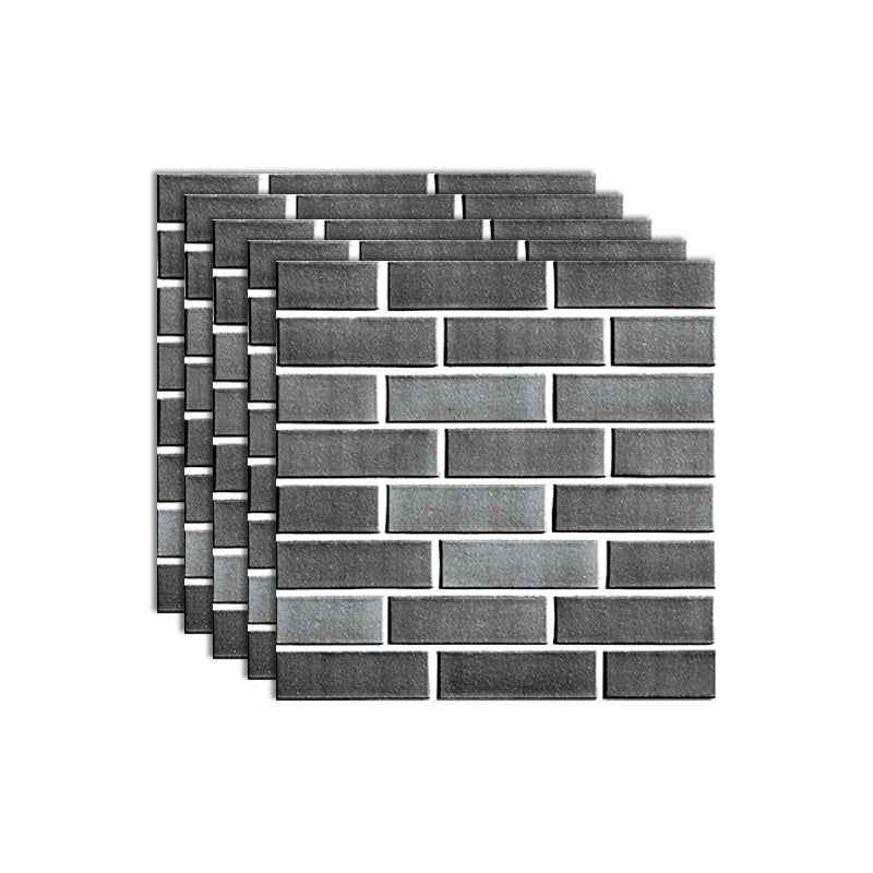 Plastic Wall Ceiling Industrial 3D Embossed Wall Access Panel with Waterproof Dark Gray 20-Piece Set Clearhalo 'Flooring 'Home Improvement' 'home_improvement' 'home_improvement_wall_paneling' 'Wall Paneling' 'wall_paneling' 'Walls & Ceilings' Walls and Ceiling' 7416979