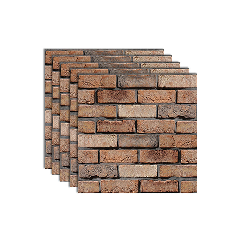 Plastic Wall Ceiling Industrial 3D Embossed Wall Access Panel with Waterproof Brown 20-Piece Set Clearhalo 'Flooring 'Home Improvement' 'home_improvement' 'home_improvement_wall_paneling' 'Wall Paneling' 'wall_paneling' 'Walls & Ceilings' Walls and Ceiling' 7416986