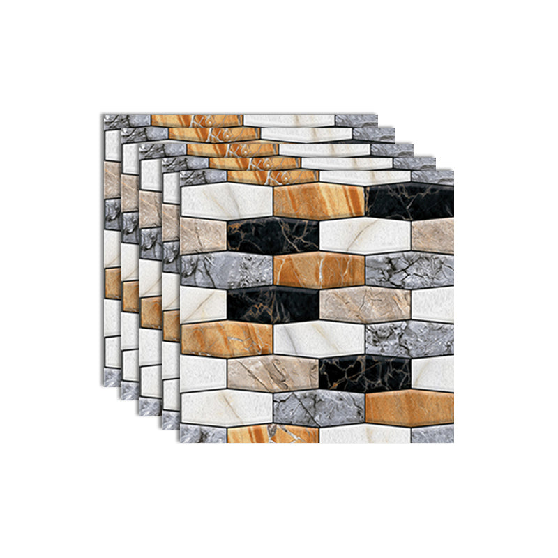 Plastic Wall Ceiling Industrial 3D Embossed Wall Access Panel with Waterproof Yellow Black 20-Piece Set Clearhalo 'Flooring 'Home Improvement' 'home_improvement' 'home_improvement_wall_paneling' 'Wall Paneling' 'wall_paneling' 'Walls & Ceilings' Walls and Ceiling' 7416992