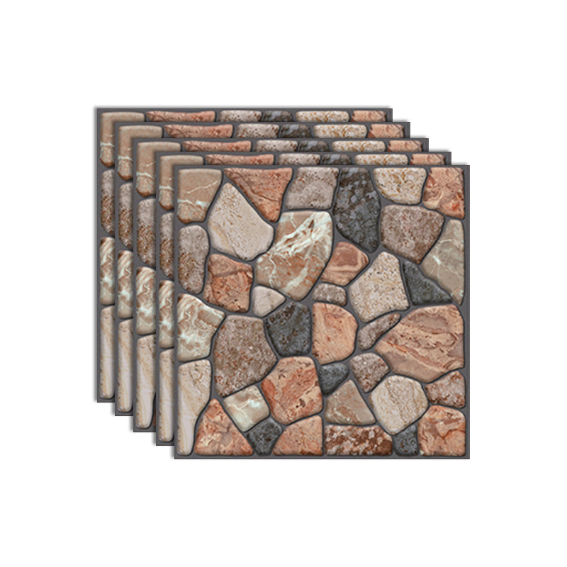 Plastic Wall Ceiling Industrial 3D Embossed Wall Access Panel with Waterproof Grey Orange 20-Piece Set Clearhalo 'Flooring 'Home Improvement' 'home_improvement' 'home_improvement_wall_paneling' 'Wall Paneling' 'wall_paneling' 'Walls & Ceilings' Walls and Ceiling' 7417007