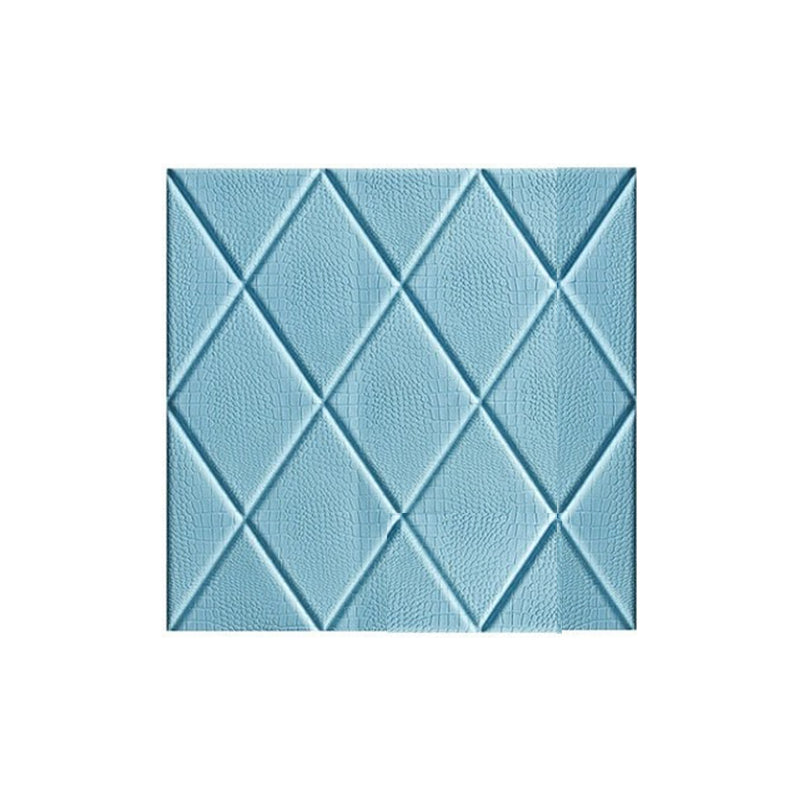Contemporary Wall Paneling 3D Embossed Waterproof Wall Paneling Blue Clearhalo 'Flooring 'Home Improvement' 'home_improvement' 'home_improvement_wall_paneling' 'Wall Paneling' 'wall_paneling' 'Walls & Ceilings' Walls and Ceiling' 7417067