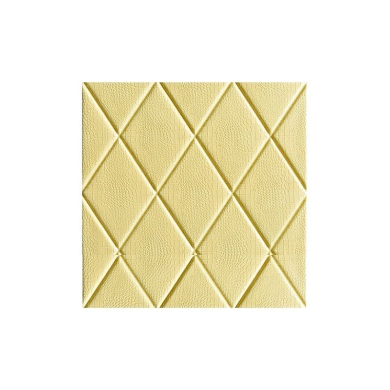 Contemporary Wall Paneling 3D Embossed Waterproof Wall Paneling Light Yellow Clearhalo 'Flooring 'Home Improvement' 'home_improvement' 'home_improvement_wall_paneling' 'Wall Paneling' 'wall_paneling' 'Walls & Ceilings' Walls and Ceiling' 7417069