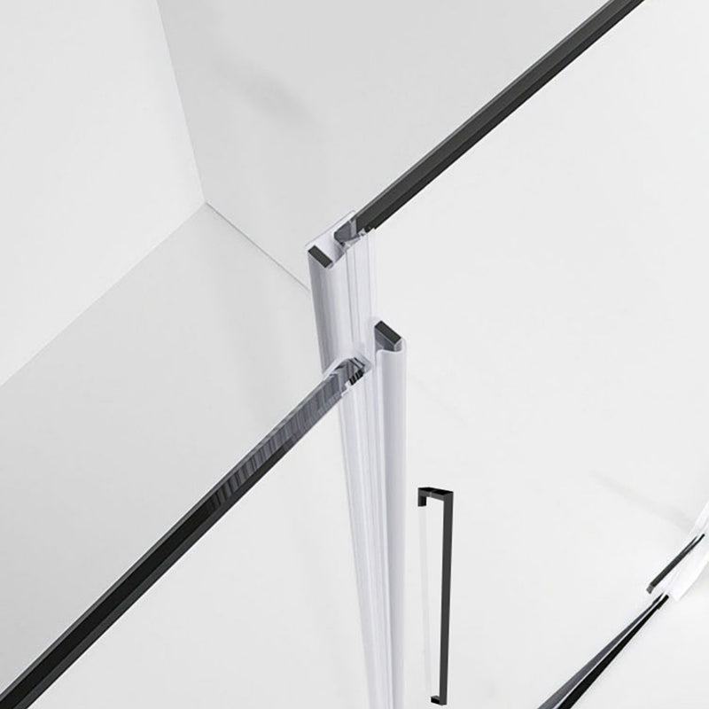 Frameless Hinged Shower Bath Door Transparent Glass Shower Screen Clearhalo 'Bathroom Remodel & Bathroom Fixtures' 'Home Improvement' 'home_improvement' 'home_improvement_shower_tub_doors' 'Shower and Tub Doors' 'shower_tub_doors' 'Showers & Bathtubs' 7417085