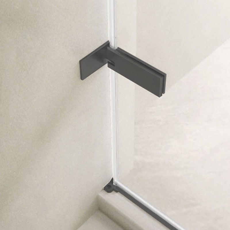 Frameless Hinged Shower Bath Door Transparent Glass Shower Screen Clearhalo 'Bathroom Remodel & Bathroom Fixtures' 'Home Improvement' 'home_improvement' 'home_improvement_shower_tub_doors' 'Shower and Tub Doors' 'shower_tub_doors' 'Showers & Bathtubs' 7417087