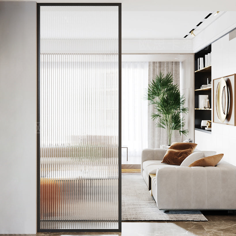 Black Fixed Shower Screen Full Frame Half Partition Bathroom Door Clearhalo 'Bathroom Remodel & Bathroom Fixtures' 'Home Improvement' 'home_improvement' 'home_improvement_shower_tub_doors' 'Shower and Tub Doors' 'shower_tub_doors' 'Showers & Bathtubs' 7417114