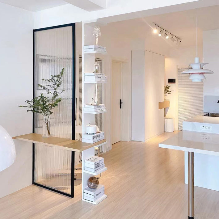 Black Fixed Shower Screen Full Frame Half Partition Bathroom Door Clearhalo 'Bathroom Remodel & Bathroom Fixtures' 'Home Improvement' 'home_improvement' 'home_improvement_shower_tub_doors' 'Shower and Tub Doors' 'shower_tub_doors' 'Showers & Bathtubs' 7417120