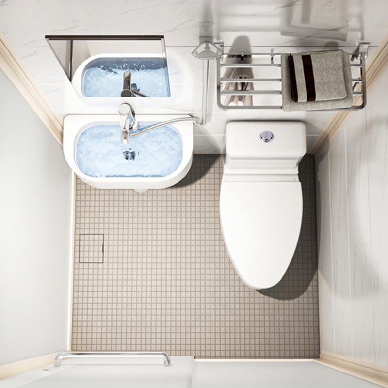 Clear and Frosted Shower Enclosure Easy Clean Glass Shower Kit Clearhalo 'Bathroom Remodel & Bathroom Fixtures' 'Home Improvement' 'home_improvement' 'home_improvement_shower_stalls_enclosures' 'Shower Stalls & Enclosures' 'shower_stalls_enclosures' 'Showers & Bathtubs' 7417327