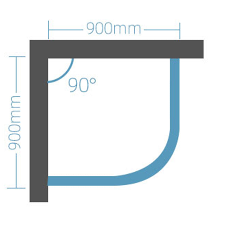 Easy Clean Glass Shower Enclosure Black Neo-Angle Shower Kit Clearhalo 'Bathroom Remodel & Bathroom Fixtures' 'Home Improvement' 'home_improvement' 'home_improvement_shower_stalls_enclosures' 'Shower Stalls & Enclosures' 'shower_stalls_enclosures' 'Showers & Bathtubs' 7417350