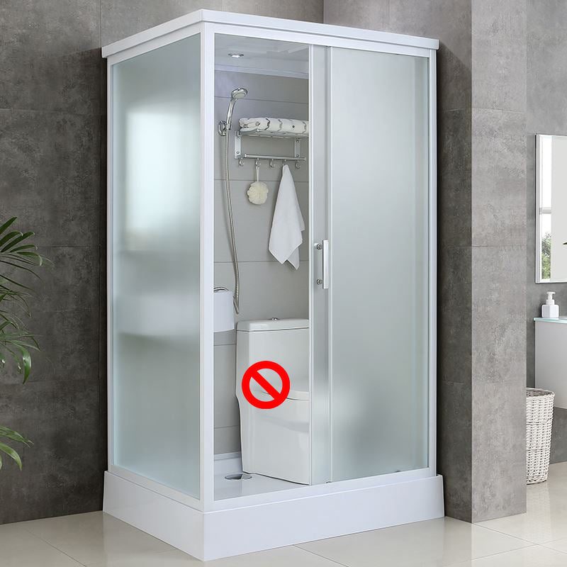 Single Sliding Rectangle Shower Kit Tempered Framed Shower Stall 47"L x 39"W x 85"H Toilet Not Included Rectangle Clearhalo 'Bathroom Remodel & Bathroom Fixtures' 'Home Improvement' 'home_improvement' 'home_improvement_shower_stalls_enclosures' 'Shower Stalls & Enclosures' 'shower_stalls_enclosures' 'Showers & Bathtubs' 7417375