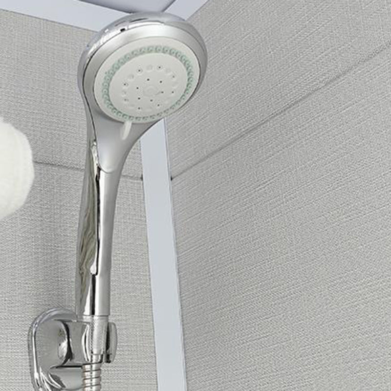 Single Sliding Rectangle Shower Kit Tempered Framed Shower Stall Clearhalo 'Bathroom Remodel & Bathroom Fixtures' 'Home Improvement' 'home_improvement' 'home_improvement_shower_stalls_enclosures' 'Shower Stalls & Enclosures' 'shower_stalls_enclosures' 'Showers & Bathtubs' 7417378