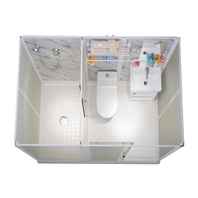Rectangle Shower Stall Tempered Glass Shower Stall with Shower Base Clearhalo 'Bathroom Remodel & Bathroom Fixtures' 'Home Improvement' 'home_improvement' 'home_improvement_shower_stalls_enclosures' 'Shower Stalls & Enclosures' 'shower_stalls_enclosures' 'Showers & Bathtubs' 7417447