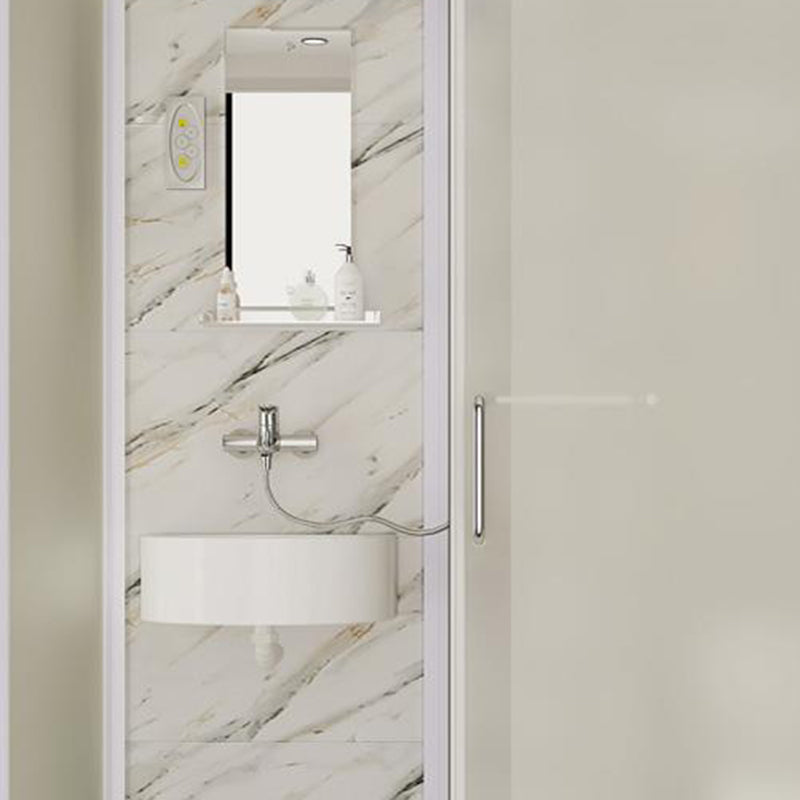 Rectangle Shower Stall Tempered Glass Shower Stall with Shower Base Clearhalo 'Bathroom Remodel & Bathroom Fixtures' 'Home Improvement' 'home_improvement' 'home_improvement_shower_stalls_enclosures' 'Shower Stalls & Enclosures' 'shower_stalls_enclosures' 'Showers & Bathtubs' 7417450
