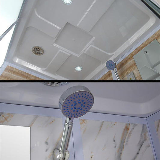 Rectangle Shower Stall Tempered Glass Shower Stall with Shower Base Clearhalo 'Bathroom Remodel & Bathroom Fixtures' 'Home Improvement' 'home_improvement' 'home_improvement_shower_stalls_enclosures' 'Shower Stalls & Enclosures' 'shower_stalls_enclosures' 'Showers & Bathtubs' 7417454
