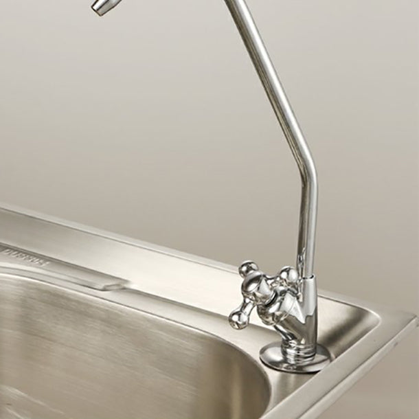 Modern Style Kitchen Filtered Faucet Copper Gooseneck Kitchen Filtered Faucet Clearhalo 'Home Improvement' 'home_improvement' 'home_improvement_kitchen_faucets' 'Kitchen Faucets' 'Kitchen Remodel & Kitchen Fixtures' 'Kitchen Sinks & Faucet Components' 'kitchen_faucets' 7418085