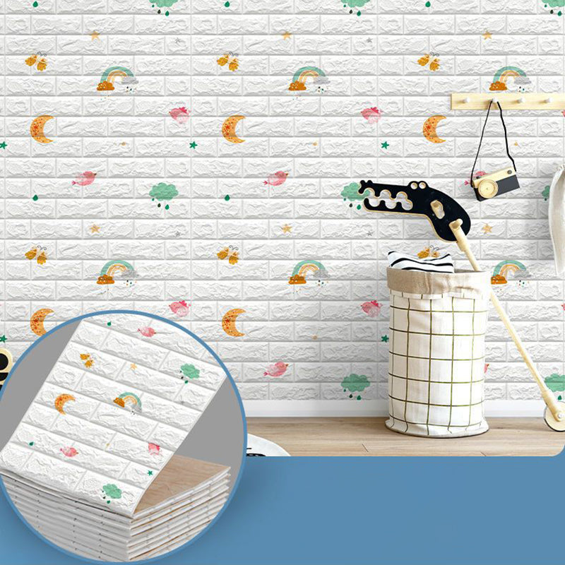 Modern Peel & Stick Subway Tile Water Resistant Wall Tile for Bedroom Living Room Yellow Clearhalo 'Flooring 'Home Improvement' 'home_improvement' 'home_improvement_wall_paneling' 'Wall Paneling' 'wall_paneling' 'Walls & Ceilings' Walls and Ceiling' 7418166