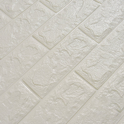 Modern Wall Ceiling Plain Peel and Stick 3D Embossed Waterproof Backsplash Panels White Clearhalo 'Flooring 'Home Improvement' 'home_improvement' 'home_improvement_wall_paneling' 'Wall Paneling' 'wall_paneling' 'Walls & Ceilings' Walls and Ceiling' 7418544