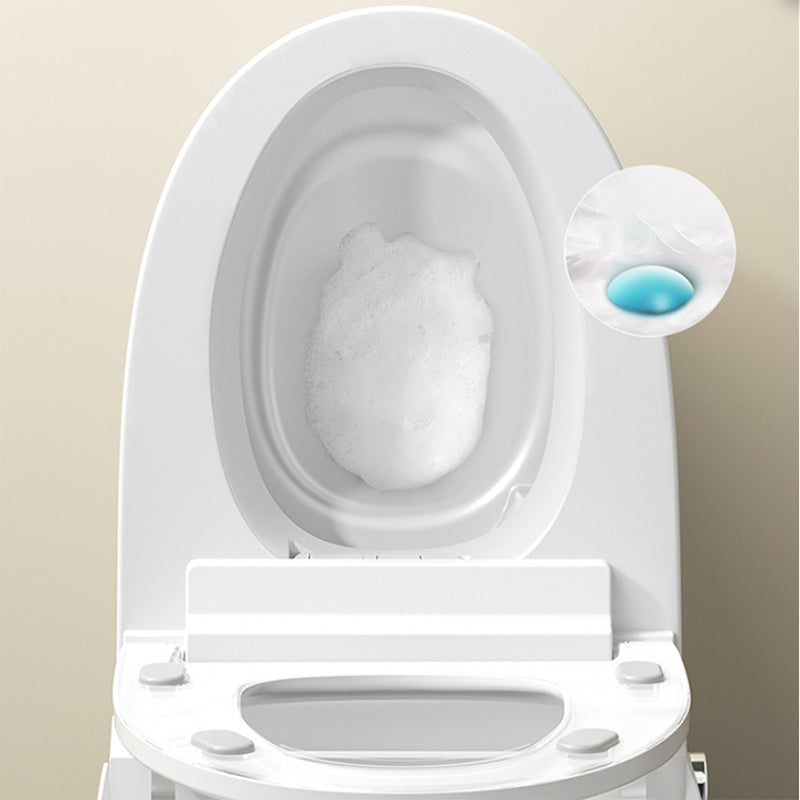 Contemporary Floor Mount Bidet Elongated Ceramic Heated Seat White Dryer Clearhalo 'Bathroom Remodel & Bathroom Fixtures' 'Bidets' 'Home Improvement' 'home_improvement' 'home_improvement_bidets' 'Toilets & Bidets' 7418586