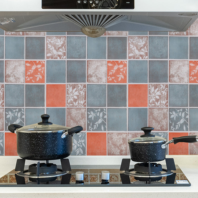 Modern Peel and Stick Backsplash Wall Tile PVC Wallpaper for Kitchen Purplish Blue Clearhalo 'Flooring 'Home Improvement' 'home_improvement' 'home_improvement_peel_stick_blacksplash' 'Peel & Stick Backsplash Tile' 'peel_stick_blacksplash' 'Walls & Ceilings' Walls and Ceiling' 7418704