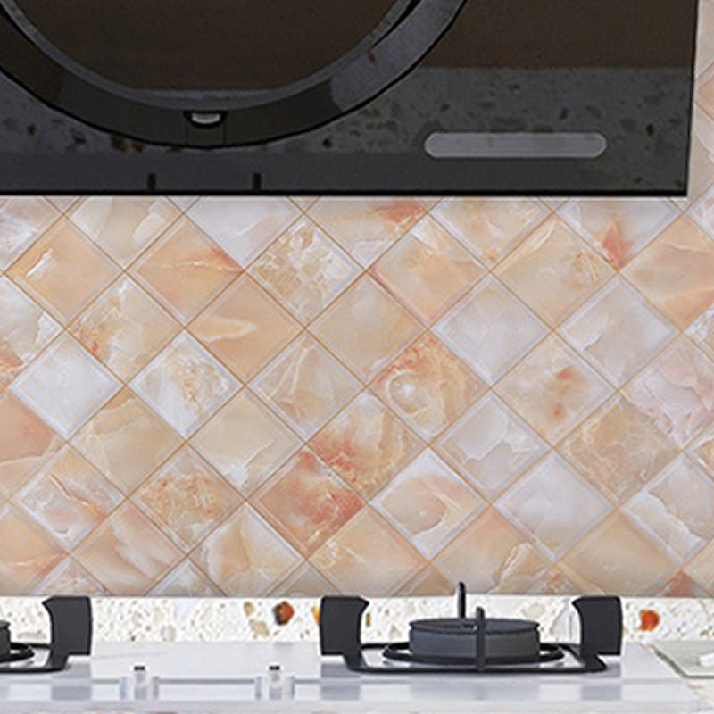 Modern Peel and Stick Backsplash Wall Tile PVC Wallpaper for Kitchen Clearhalo 'Flooring 'Home Improvement' 'home_improvement' 'home_improvement_peel_stick_blacksplash' 'Peel & Stick Backsplash Tile' 'peel_stick_blacksplash' 'Walls & Ceilings' Walls and Ceiling' 7418710