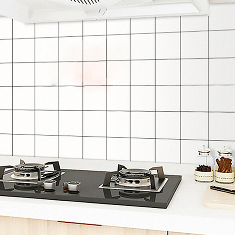 Modern Peel and Stick Backsplash Tile Plastic Wallpaper for Kitchen Clearhalo 'Flooring 'Home Improvement' 'home_improvement' 'home_improvement_peel_stick_blacksplash' 'Peel & Stick Backsplash Tile' 'peel_stick_blacksplash' 'Walls & Ceilings' Walls and Ceiling' 7418742
