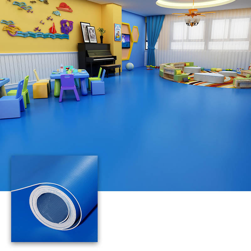 Modern Style PVC Flooring Pure Color Fire Resistant Waterproof PVC Flooring Dark Blue Clearhalo 'Flooring 'Home Improvement' 'home_improvement' 'home_improvement_vinyl_flooring' 'Vinyl Flooring' 'vinyl_flooring' Walls and Ceiling' 7419072
