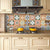 Traditional Peel and Stick Backsplash PVC Mosaic Tile Wallpaper for Kitchen Backsplash Orange/ White Clearhalo 'Flooring 'Home Improvement' 'home_improvement' 'home_improvement_peel_stick_blacksplash' 'Peel & Stick Backsplash Tile' 'peel_stick_blacksplash' 'Walls & Ceilings' Walls and Ceiling' 7419099