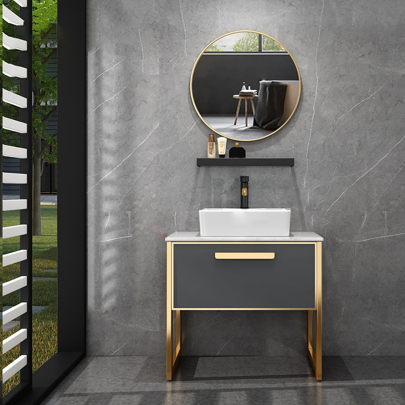 Glam Freestanding Bathroom Sink Vanity Faucet Included Bathroom Vanity Vanity & Faucet & Mirrors Clearhalo 'Bathroom Remodel & Bathroom Fixtures' 'Bathroom Vanities' 'bathroom_vanities' 'Home Improvement' 'home_improvement' 'home_improvement_bathroom_vanities' 7419607