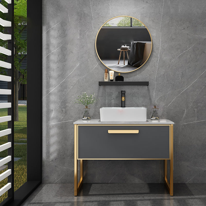 Glam Freestanding Bathroom Sink Vanity Faucet Included Bathroom Vanity Vanity & Faucet & Mirrors Clearhalo 'Bathroom Remodel & Bathroom Fixtures' 'Bathroom Vanities' 'bathroom_vanities' 'Home Improvement' 'home_improvement' 'home_improvement_bathroom_vanities' 7419610