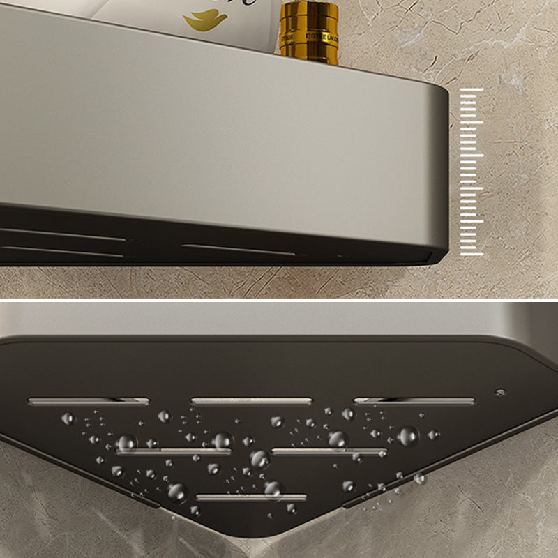 Adhesive Mount Metal Bathroom Accessory As Individual Or As a Set with Bath Shelf Clearhalo 'Bathroom Hardware Sets' 'Bathroom Hardware' 'Bathroom Remodel & Bathroom Fixtures' 'bathroom_hardware_sets' 'Home Improvement' 'home_improvement' 'home_improvement_bathroom_hardware_sets' 7420099